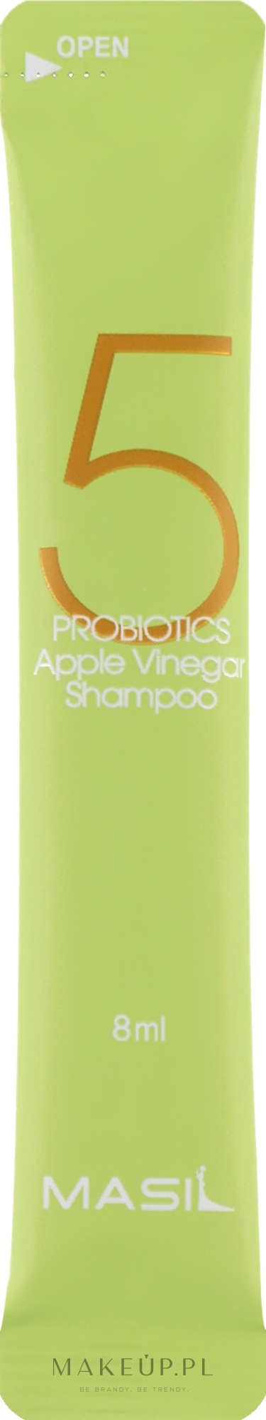 Łagodny szampon bez siarczanów z probiotykami i octem jabłkowym - Masil 5 Probiotics Apple Vinegar Shampoo (próbka) — Zdjęcie 8 ml