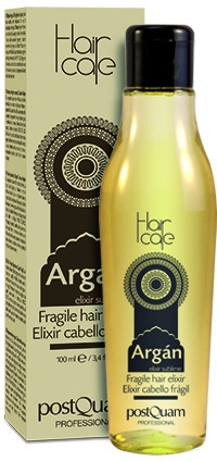 Eliksir z olejem arganowym do włosów cienkich - PostQuam Argan Fragile Hair Elixir — Zdjęcie N1