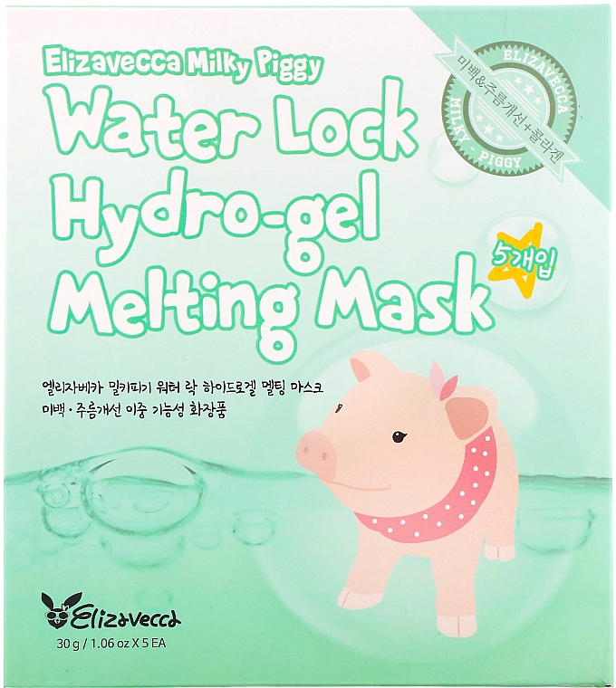 Hydrożelowa maska do twarzy - Elizavecca Face Care Milky Piggy Water Lock Hydrogel Melting Mask — Zdjęcie N2