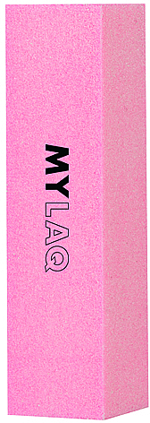 Czterostronny blok polerski do paznokci, różowy, ziarnistość 240 - MylaQ  — Zdjęcie N1