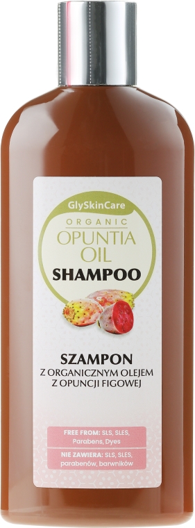 Szampon z organicznym olejem z opuncji figowej - GlySkinCare Organic Opuntia Oil Shampoo — Zdjęcie N1