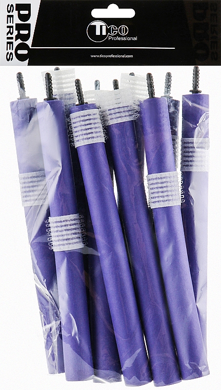 Wałki do włosów, 180 mm, d18, niebieskie - Tico Professional