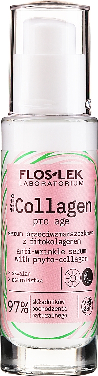 Naturalne serum przeciwzmarszczkowe z fitokolagenem - Floslek Pro Age Serum With Phytocollagen — Zdjęcie N1