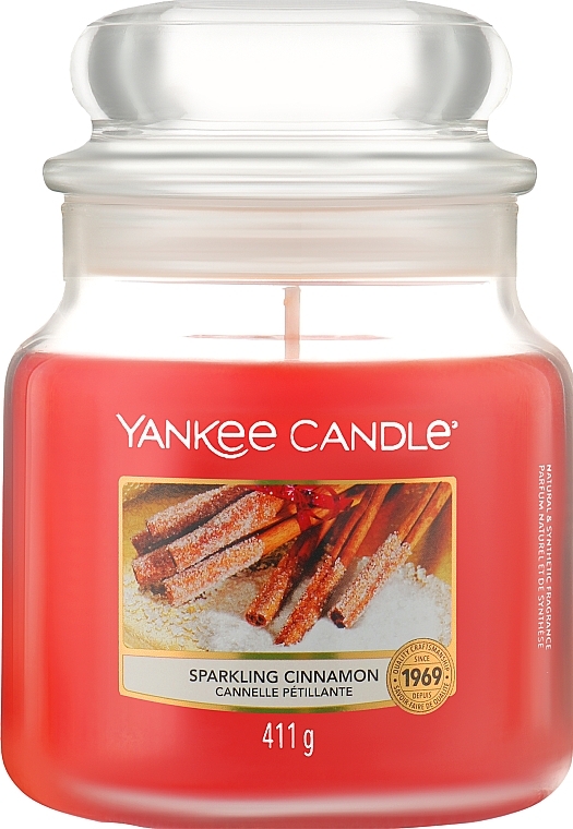 Świeca zapachowa w słoiku - Yankee Candle Sparkling Cinnamon — Zdjęcie N2