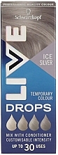 Krople do farbowania włosów - Live Drops Ice Silver Temporary Color — Zdjęcie N1