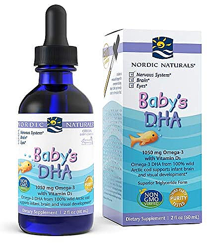 Kwas Omega-3 z witaminą D3 w płynie dla dzieci - Nordic Naturals Baby's DHA Vegetarian — Zdjęcie N1
