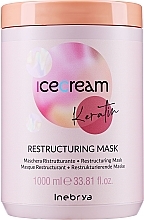 Restrukturyzująca maska z keratyną do włosów - Inebrya Ice Cream Keratin Restructuring Mask — Zdjęcie N3