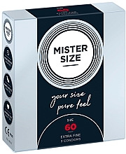 Kup Prezerwatywy lateksowe, rozmiar 60, 3 sztuki - Mister Size Extra Fine Condoms