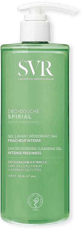 Odświeżający żel do mycia ciała, twarzy i włosów - SVR Spirial Déo-Douche Deodorizing Cleansing Gel — Zdjęcie N2