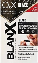 Paski do wybielania zębów z węglem aktywnym - BlanX Oxygen Power Whitening Black Strips — Zdjęcie N1