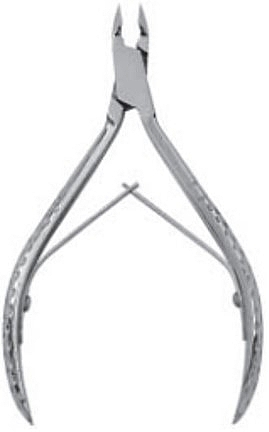 Obcinacz do skórek z podwójną sprężyną - Accuram Instruments Cuticle Nipper Double Spring 12cm — Zdjęcie N1