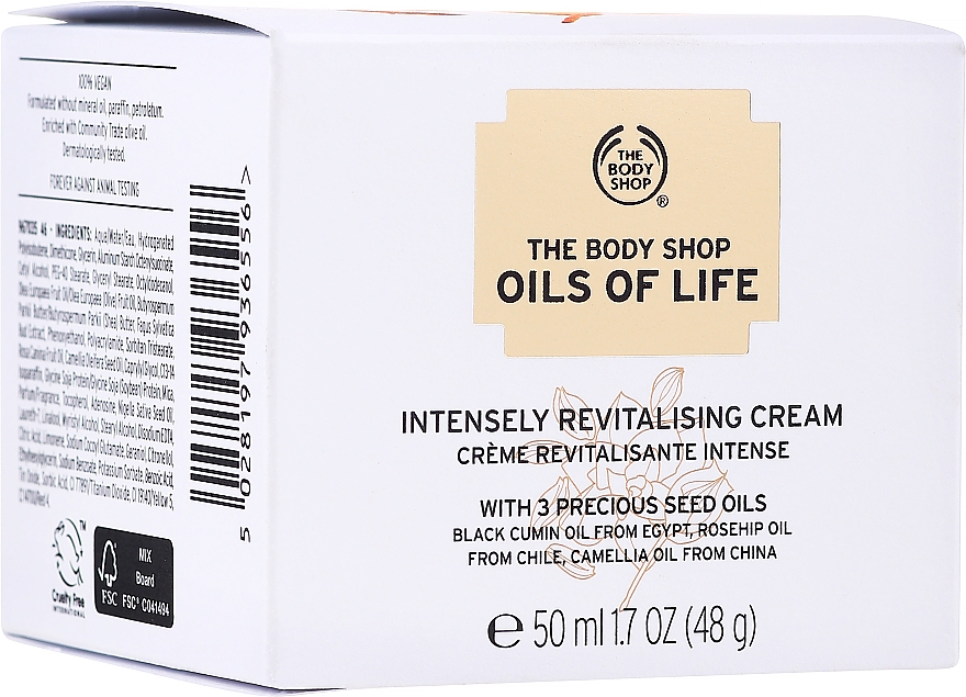 Krem intensywnie regulujący - The Body Shop Oils of Life Intensely Revitalising Cream — Zdjęcie N2