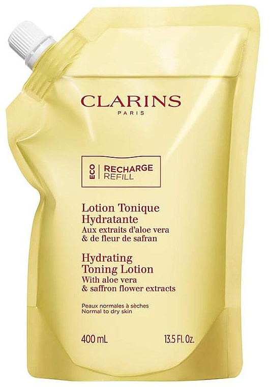 Tonik nawilżający do cery normalnej i suchej - Clarins Hydrating Toning Lotion (doypack) — Zdjęcie N1