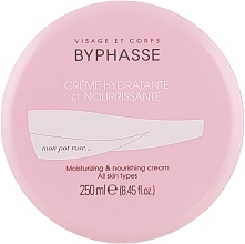 Odżywczy krem nawilżający do twarzy i ciała - Byphasse Moisturizing And Nourishing Cream Face And Body All Skin Types — Zdjęcie N2