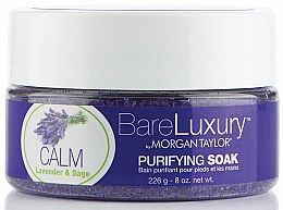 Peeling do rąk i stóp Lawenda i szałwia - Morgan Taylor Bare Luxury Calm Lavender & Sage Purifying Soak — Zdjęcie N1