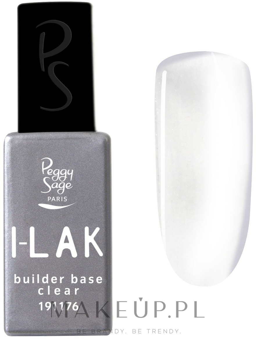 Baza pod lakier hybrydowy - Peggy Sage I-Lak UV/LED Builder Base — Zdjęcie Clear