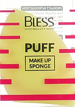Kup Gąbka do makijażu, żółta - Bless Beauty PUFF Make Up Sponge