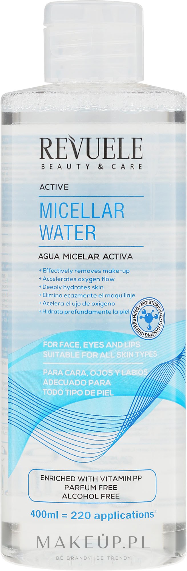 Aktywny płyn micelarny do twarzy, oczu i ust - Revuele Active Micellar Water — Zdjęcie 400 ml