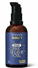 Olejek przed goleniem - Steve?s No Bull***t Woody Pre-Shave Oil — Zdjęcie N1