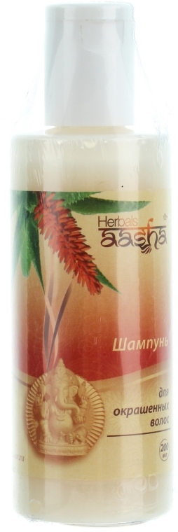 Ajurwedyjski szampon do włosów farbowanych - Aasha Herbals Shampoo For Colored Hair — Zdjęcie N1