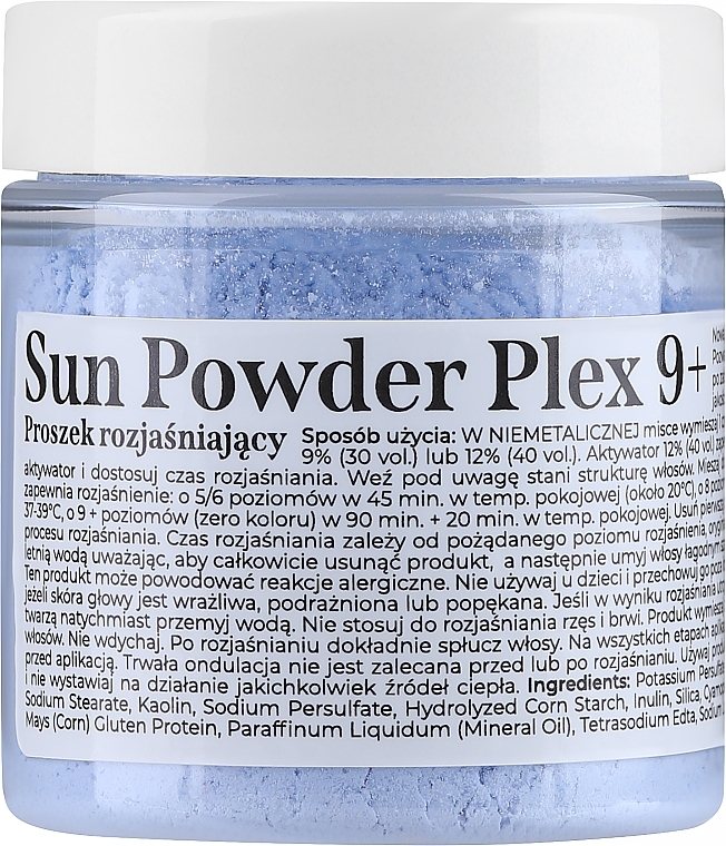 Rozjaśniacz do włosów bez amoniaku - Bioelixire Sun Powder Plex 9+ — Zdjęcie N1