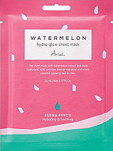 PREZENT! Nawilżająca maseczka rozświetlająca w płachcie do twarzy Arbuz - Ariul Watermelon Hydro Glow Sheet Mask — Zdjęcie N1