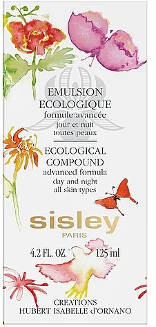Ekologiczna emulsja do twarzy ozdobiona kwiatami i motylami - Sisley-Paris Ecological Compound Advanced Formula Limited Edition — Zdjęcie N2