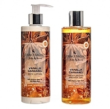 Kup Zestaw - Primo Bagno Vanilla & Caramel Duo Gift Set (b/lot/300 ml + sh/gel/300 ml)