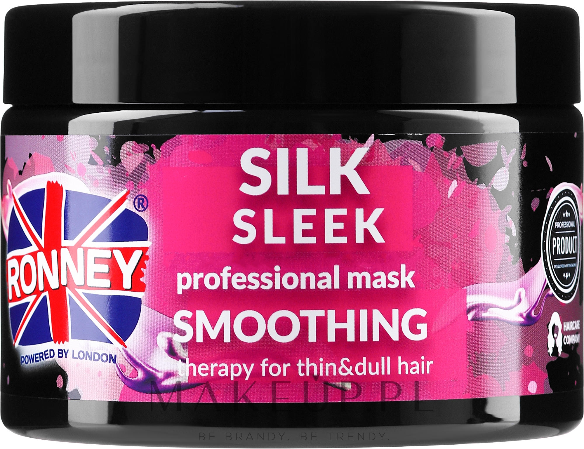Maska do włosów z proteinami jedwabiu - Ronney Professional Silk Sleek Smoothing Mask  — Zdjęcie 300 ml