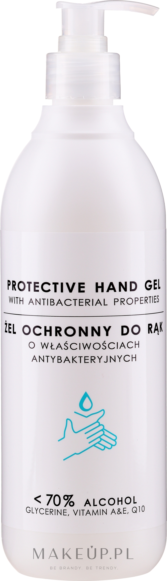 Ochronny żel do rąk o właściwościach antybakteryjnych - Stapiz Basic Salon Protective Hand Gel With Antibacterial Properties — Zdjęcie 500 ml