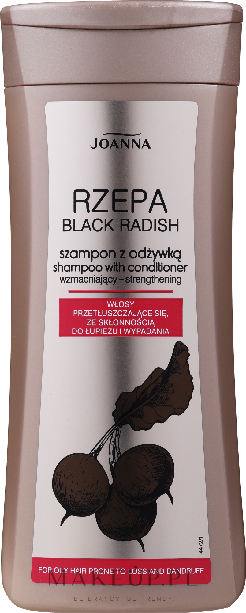 Wzmacniający szampon z odżywką do włosów przetłuszczających się - Joanna Rzepa — Zdjęcie 200 ml