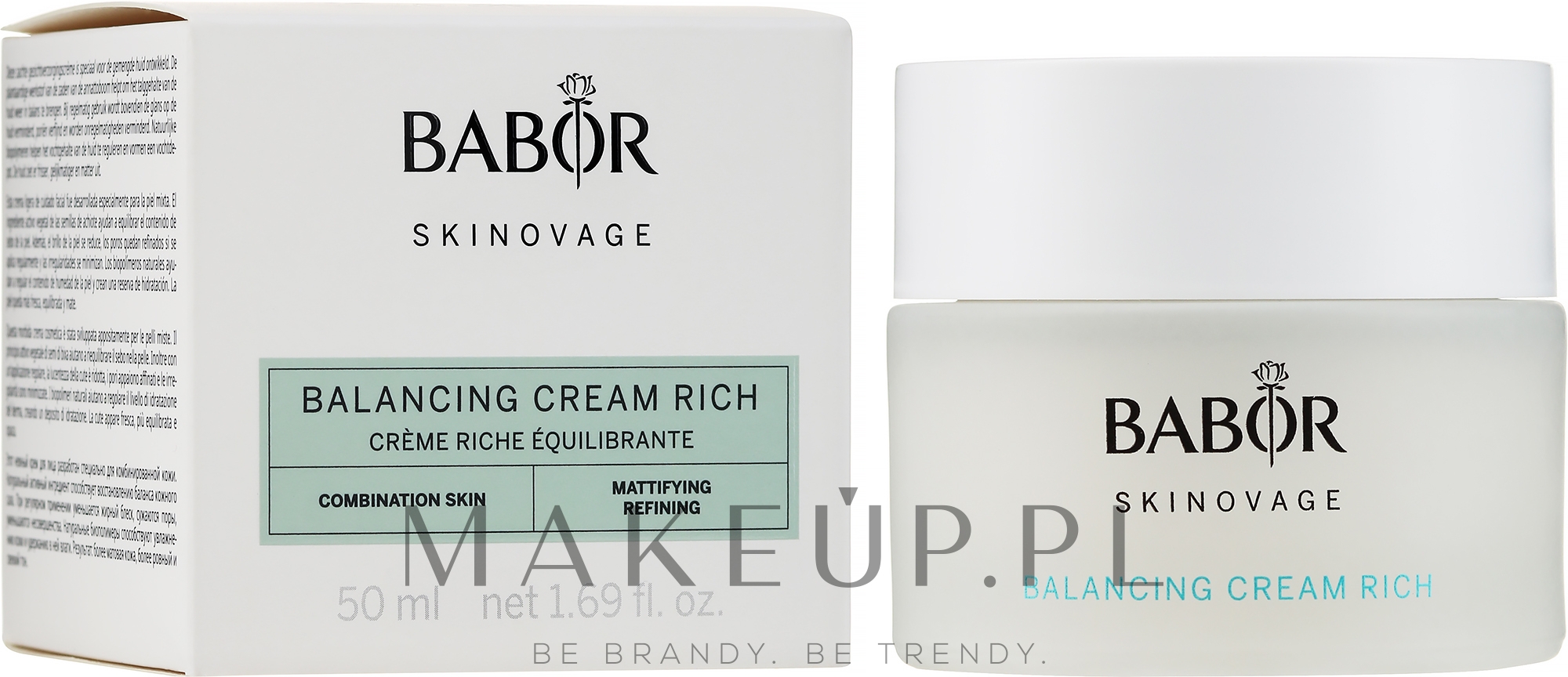Bogaty nawilżający krem do skóry mieszanej - Babor Skinovage Balancing Cream Rich — Zdjęcie 50 ml