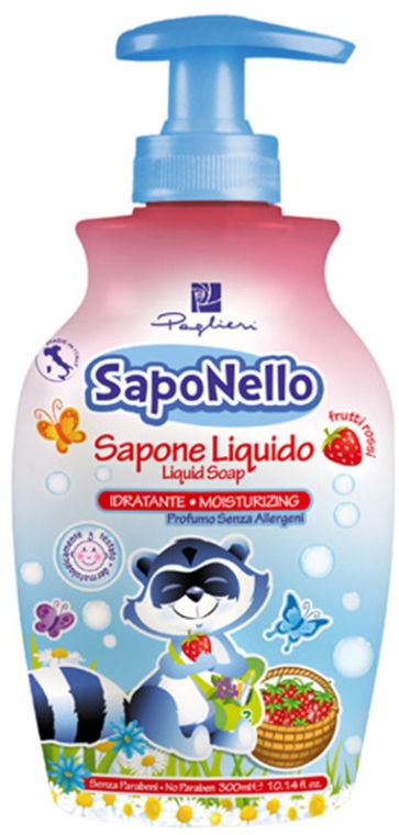 Mydło w płynie dla dzieci Wata cukrowa - SapoNello Liquid Soap Cotton Candy