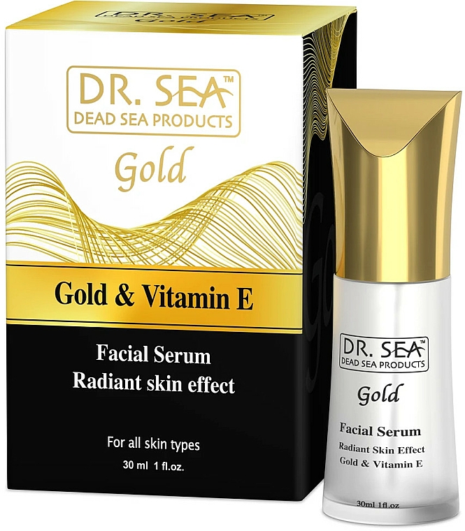 Serum do twarzy ze złotem i witaminą E - Dr Sea Gold & Vitamin E Radiant Skin Effect Serum — Zdjęcie N1