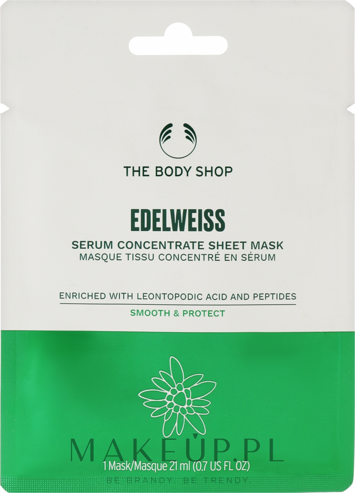 Maseczka do twarzy - The Body Shop Sheet Mask Edelweiss — Zdjęcie 21 ml