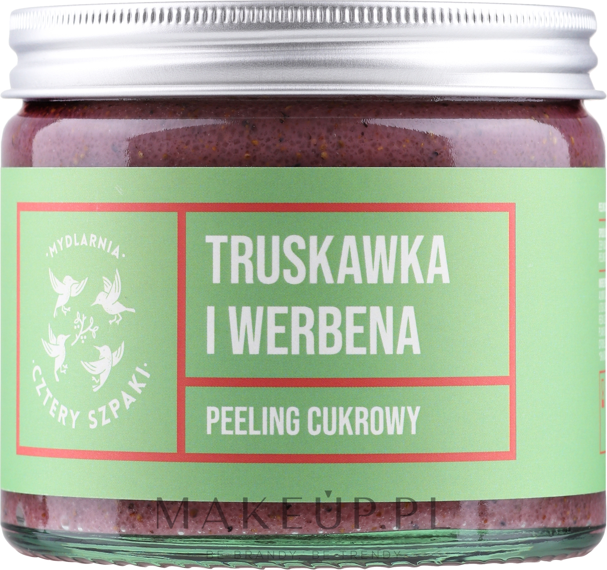 Peeling do ciała Truskawka i werbena - Cztery Szpaki — Zdjęcie 250 ml