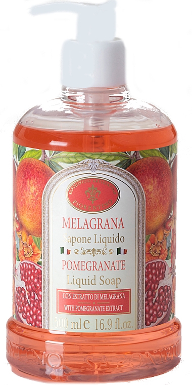 Mydło w płynie Granat - Saponificio Artigianale Fiorentino Melagrana Liquid Soap  — Zdjęcie N1