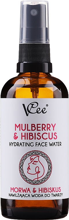 Nawilżająca woda do twarzy Morwa i hibiskus - VCee Mulberry & Hibiscus Hydrating Face Water — Zdjęcie N1