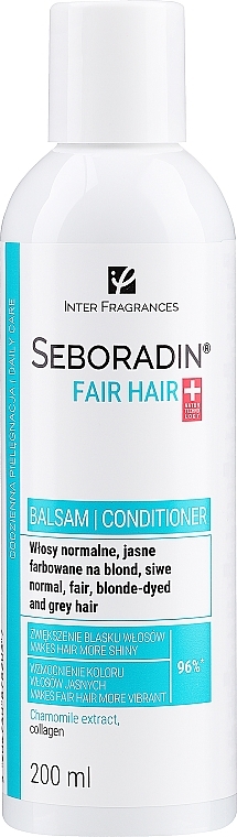 Odżywka do włosów blond i siwych - Seboradin Blonde Grey Hair Conditioner — Zdjęcie N1