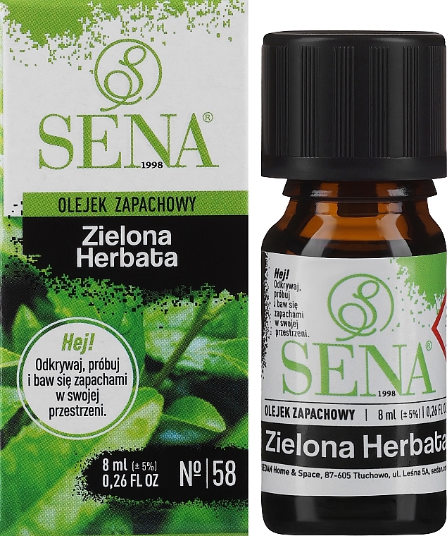 Olejek aromatyczny Zielona herbata - Sena Aroma Oil №58 Green Tea — Zdjęcie N2