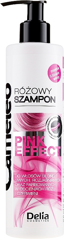 PRZECENA! Pielęgnujący szampon z efektem różowych refleksów - Delia Cameleo Pink Effect * — Zdjęcie N1