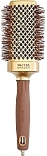 Szczotka termiczna, 50 mm - Olivia Garden Expert Blowout Straight Wavy Bristles Gold & Brown — Zdjęcie N1