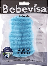 Kup Gąbka konjac do twarzy i ciała Borówka - Bebevisa Konjac Sponge