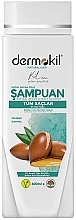 Wegański szampon arganowy - Dermokil Vegan Argan Extract Herbal Shampoo — Zdjęcie N1