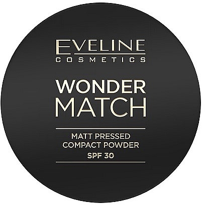 Puder do twarzy - Eveline Cosmetics Wonder Match Matt Pressed Compact Powder SPF30 — Zdjęcie N1