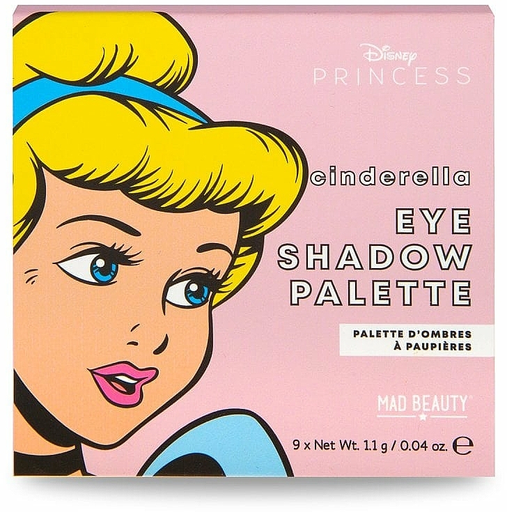 Paleta cieni do powiek - Mad Beauty Disney POP Princess Mini Cinderella Eyeshadow Palette — Zdjęcie N1