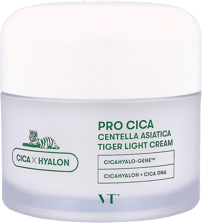 Lekki nawilżający krem-żel do twarzy - VT Cosmetics Pro Cica Centella Asiatica Tiger Light Cream — Zdjęcie N1