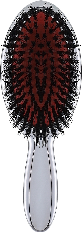 Szczotka do włosów, chrom - Janeke Porcupine Pure Boar Brush Enorme — Zdjęcie N1