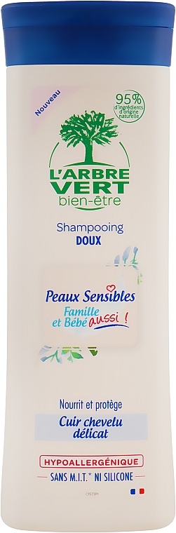 Łagodny szampon dla całej rodziny - L'Arbre Vert Sensitive Shampoo — Zdjęcie N1