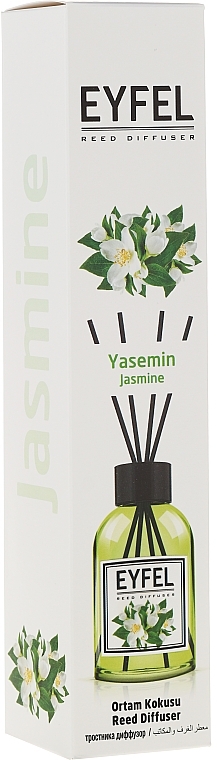 PRZECENA! Dyfuzor zapachowy Jaśmin - Eyfel Perfume Reed Diffuser Jasmin * — Zdjęcie N2
